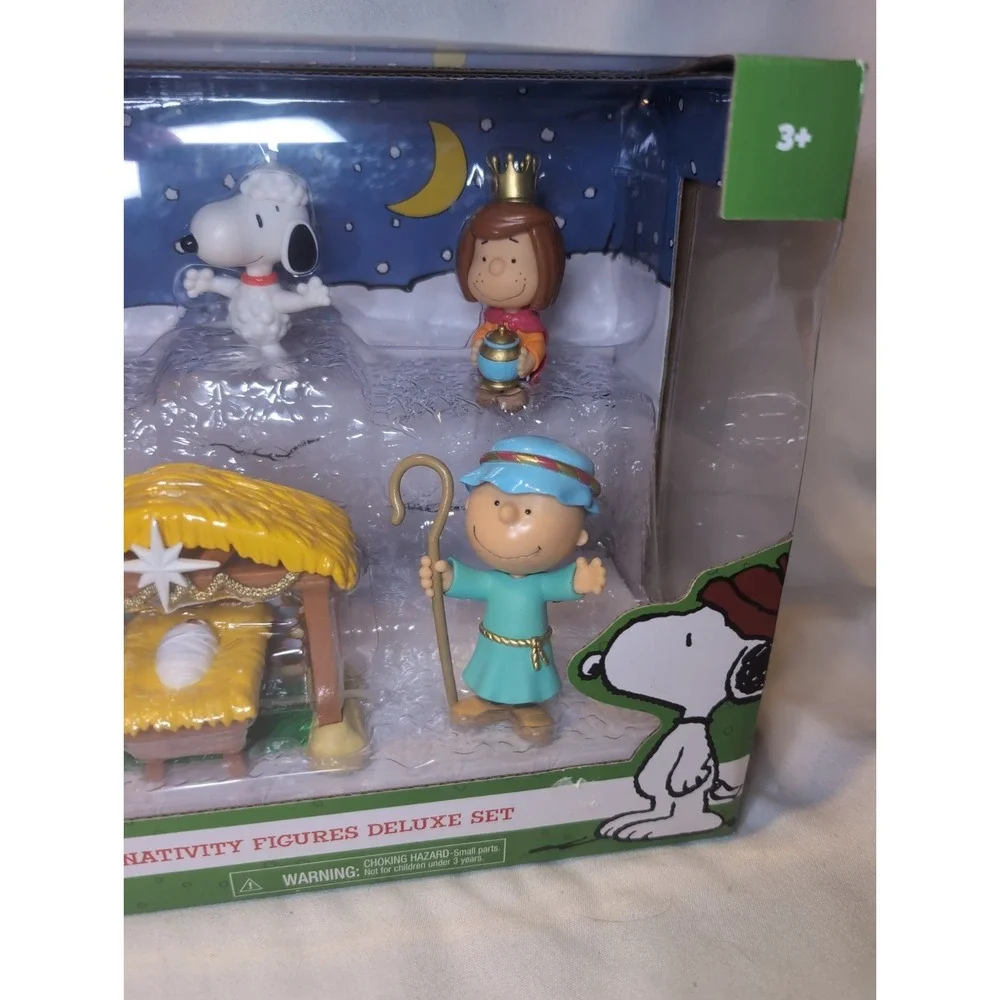 2016 Peanuts Holiday Nativity Figures Deluxe Set  Christmas Just Play